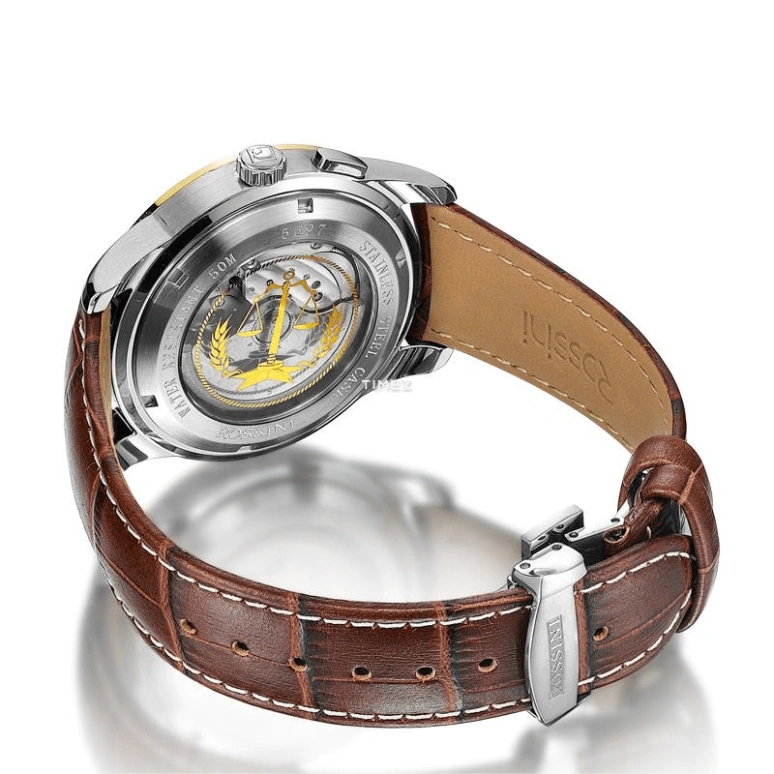Rossini,Other 42mm,42mm,Stainless Steel,Silver White,Automatic,Month,Date,Day,Power Reserve Indicator,Sapphire,Crystal Glass,Round,5597T01A