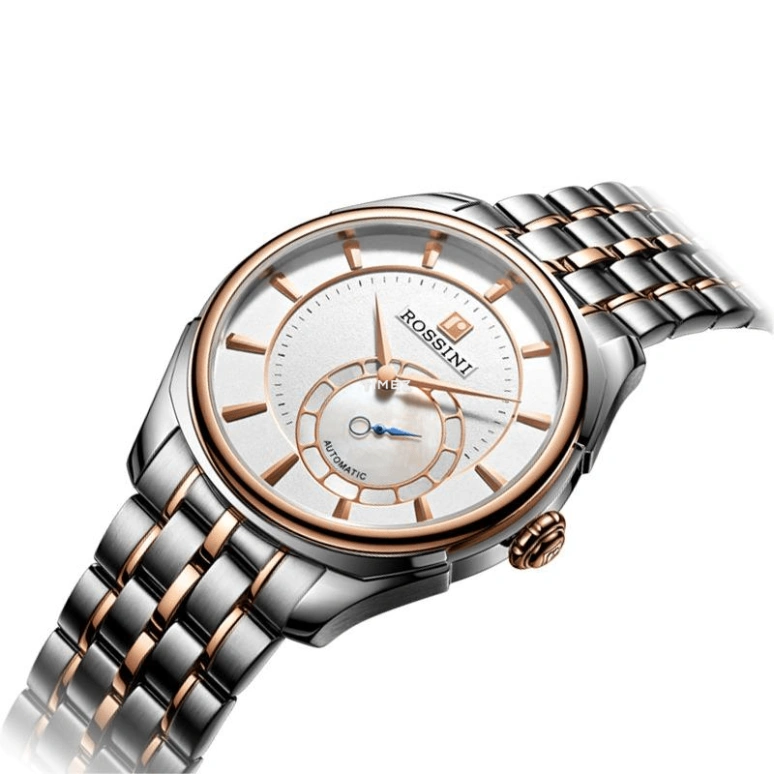 Rossini,Other 44mm,44mm,Stainless Steel,Silver White,Automatic,Sapphire,Tonneau,8617T01A