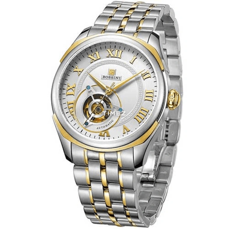 Rossini,Binary Star 41mm,41mm,Stainless Steel,Rolesor,Silver White,Automatic,Sapphire,Crystal Glass,Round,6617T01A