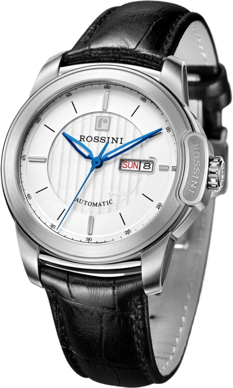 Rossini,Medal 0mm,0mm,Stainless Steel,White,Automatic,Date,Day,5633W01C