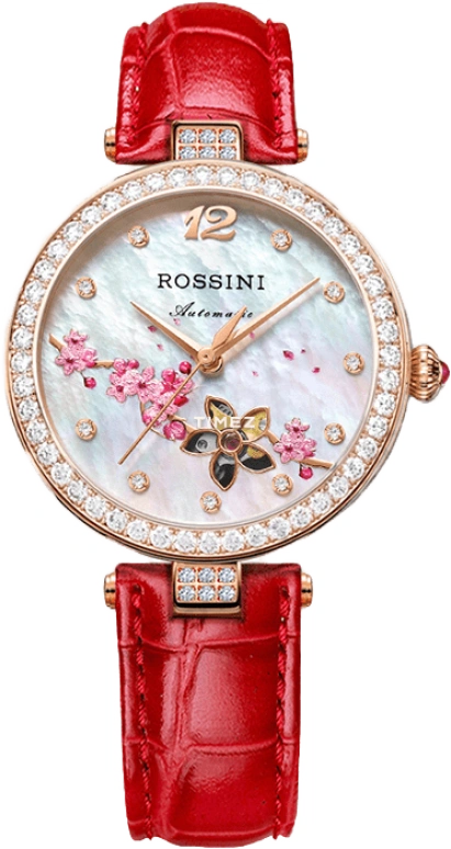Rossini,Elegance 33mm,33mm,Stainless Steel,Silver White,Automatic,Sapphire,Crystal Glass,Round,6758G09C