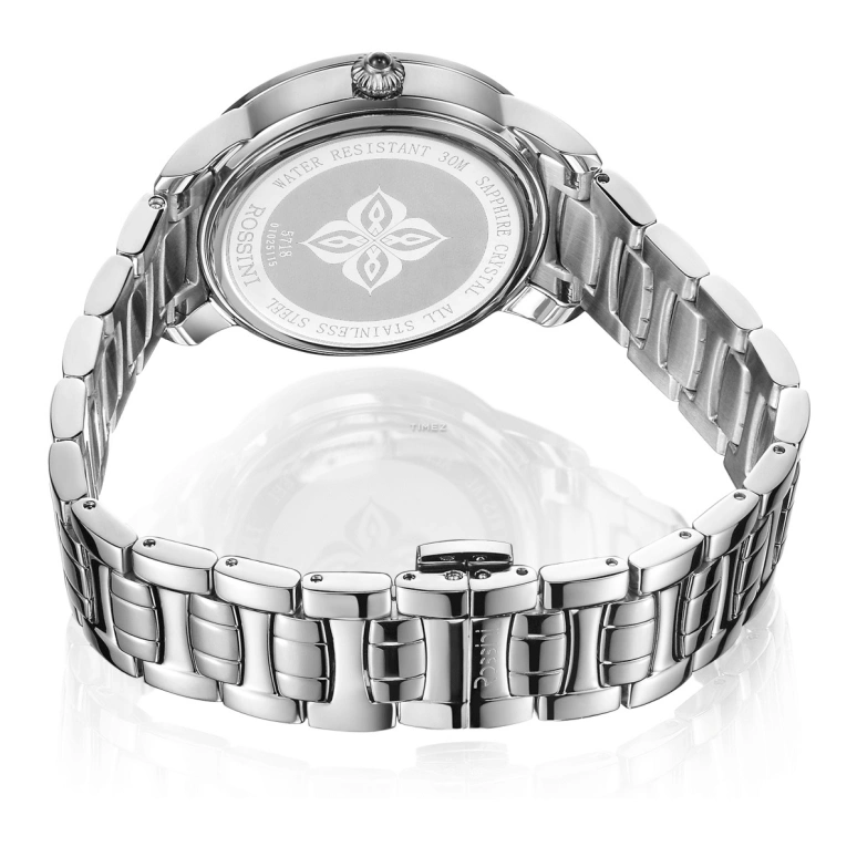 Rossini,Elegance 34mm,34mm,Stainless Steel,Silver,Quartz,Day,Sapphire,5718W01A