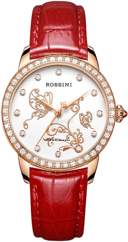 Rossini,Elegance 34mm,34mm,Stainless Steel,Rose Gold,Silver White,Automatic,Sapphire,Round,5722G01C