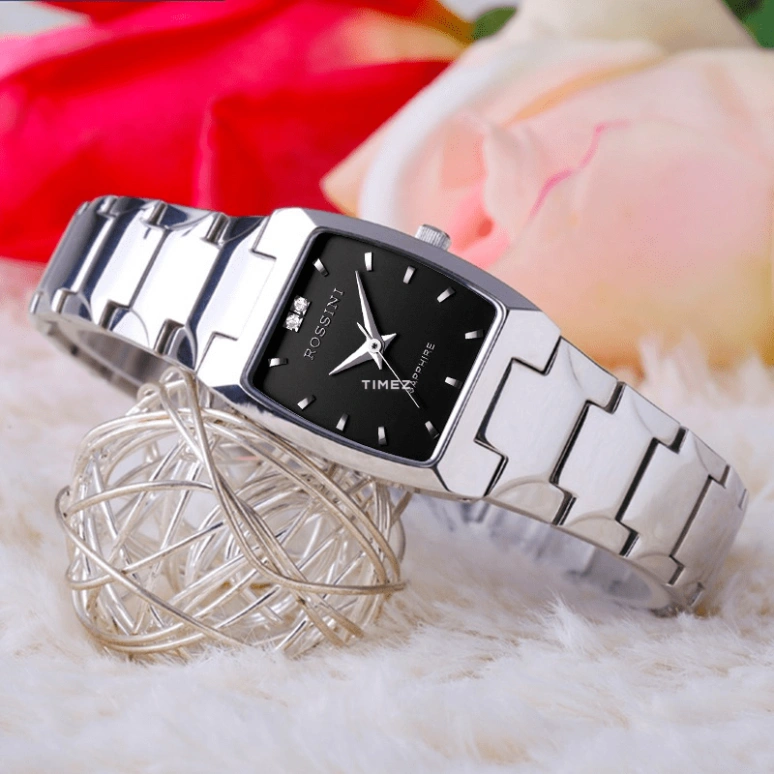 Rossini,Classic 27.60mm,27.60mm,Stainless Steel,Black,Quartz,Sapphire,Crystal Glass,Tonneau,1328W04B