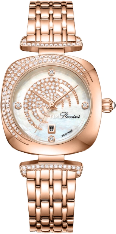 Rossini,Elegance 31mm,31mm,Stainless Steel,Silver White,Quartz,Day,Sapphire,5928G01A