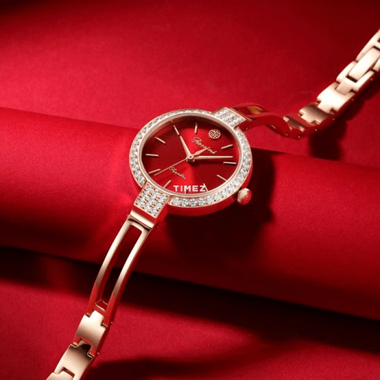 Rossini,Chic 26mm,26mm,Stainless Steel,Red,Quartz,Sapphire,Round,5200024G09C