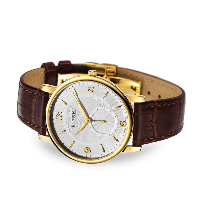 Rossini,Silk 38mm,38mm,Stainless Steel,Silver White,Quartz,Sapphire,Crystal Glass,Round,SR6461G01C