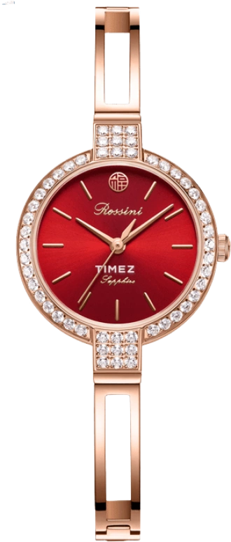 Rossini,Chic 26mm,26mm,Stainless Steel,Red,Quartz,Sapphire,Round,5200024G09C