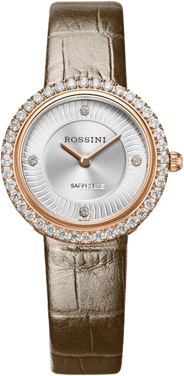 Rossini,Elegance 28mm,28mm,Stainless Steel,Rose Gold,Silver White,Quartz,Sapphire,Glass,Round,5636G01B