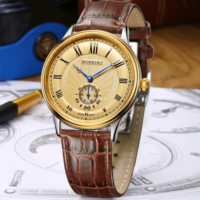 Rossini,Classic 39mm,39mm,Stainless Steel,Champagne,Quartz,Sapphire,Crystal Glass,Round,SR5569T06C