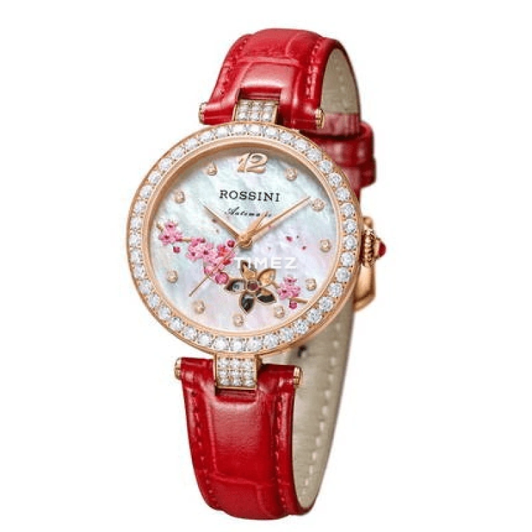 Rossini,Elegance 33mm,33mm,Stainless Steel,Silver White,Automatic,Sapphire,Crystal Glass,Round,6758G09C