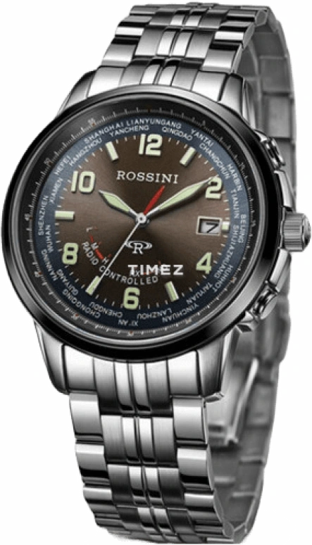 Rossini,Other 42mm,42mm,Stainless Steel,Brown,Quartz,Day,Sapphire,Crystal Glass,5511W07C