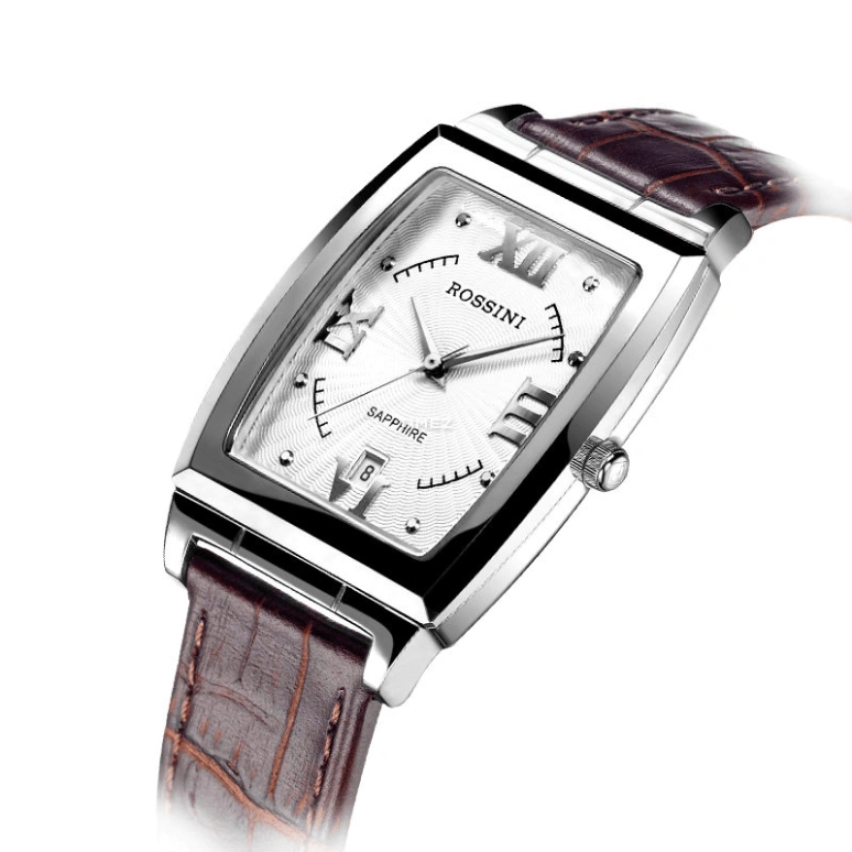 Rossini,Other 46.70mm,46.70mm,Stainless Steel,Silver,Grey,Quartz,Day,Sapphire,Crystal Glass,1373W01A