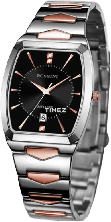 Rossini,Classic 43.15mm,43.15mm,Stainless Steel,Black,Quartz,Day,Sapphire,Crystal Glass,1399W04C