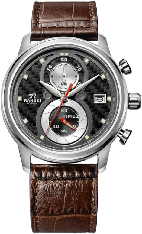 Rossini,Range1 45mm,45mm,Stainless Steel,Black,Quartz,Chronograph,Day,YD6671W04B