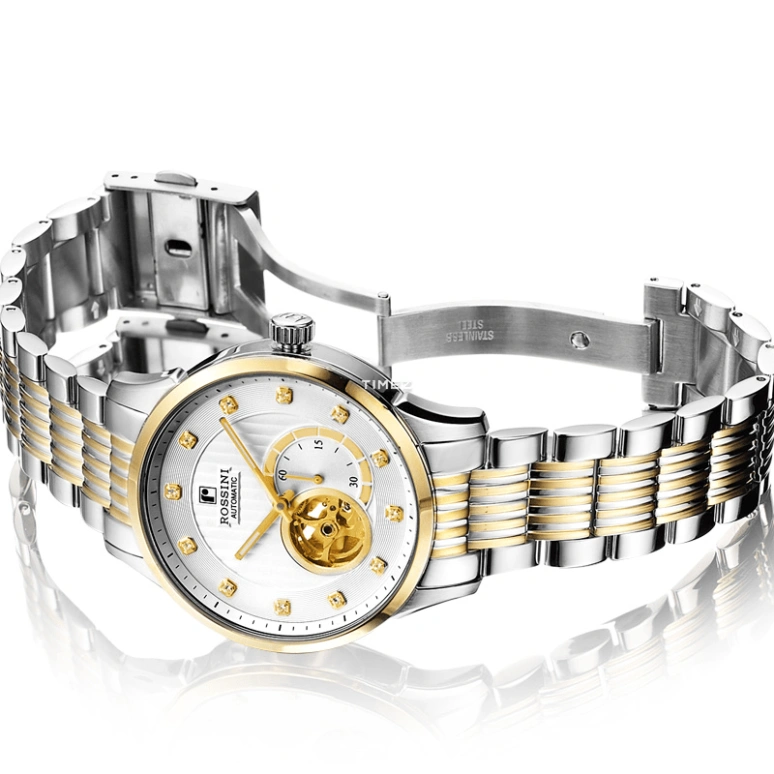Rossini,Binary Star 41mm,41mm,Stainless Steel,Silver White,Automatic,Sapphire,Crystal Glass,Round,6485T01A
