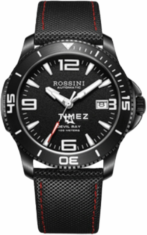 Rossini,Other 43mm,43mm,Stainless Steel,Black,Automatic,Day,Sapphire,519955B04D