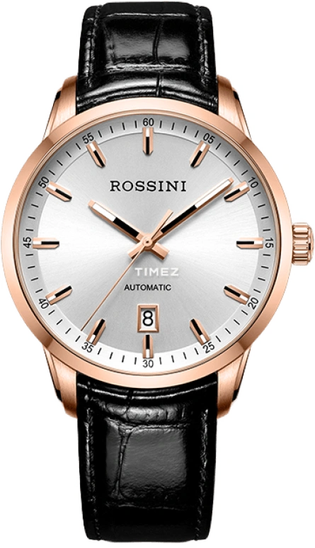 Rossini,Classic 40mm,40mm,Stainless Steel,Silver White,Automatic,Day,Sapphire,50019G01C