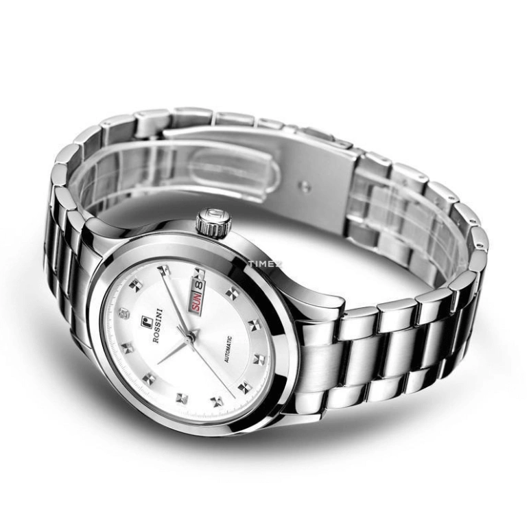 Rossini,Other 40mm,40mm,Stainless Steel,White,Automatic,Date,Day,5479W01A