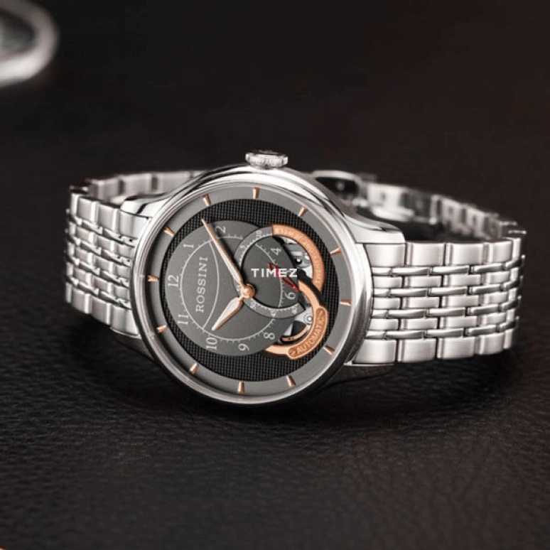 Rossini,Other 41mm,41mm,Stainless Steel,Grey,Automatic,Sapphire,Round,5735W04A