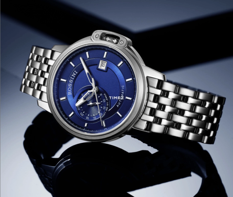 Rossini,Medal 42mm,42mm,Stainless Steel,Blue,Automatic,Day,Sapphire,617793W05B