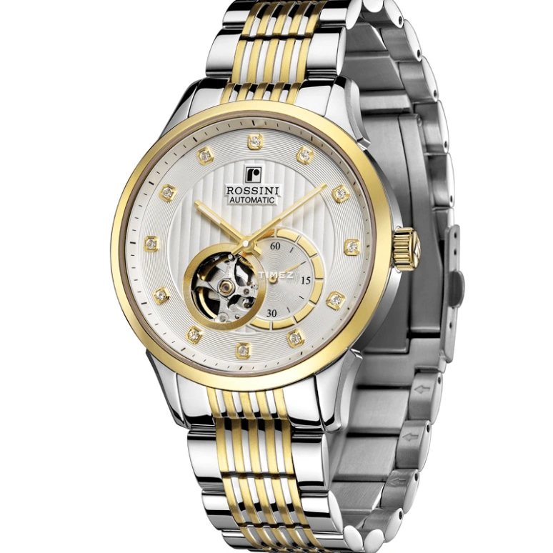 Rossini,Binary Star 41mm,41mm,Stainless Steel,Silver White,Automatic,Sapphire,Crystal Glass,Round,6485T01A
