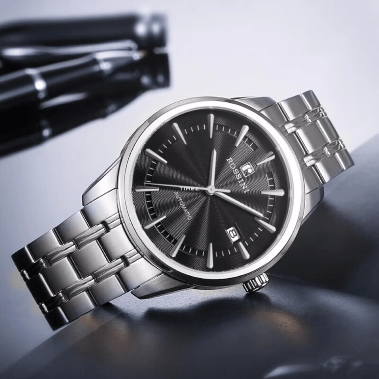 Rossini,Other 42mm,42mm,Stainless Steel,Black,Automatic,Day,Sapphire,5665W04C