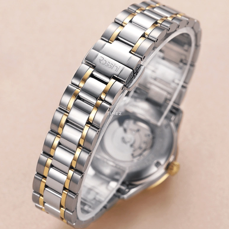 Rossini,Classic 30mm,30mm,Stainless Steel,Silver White,Automatic,Day,Sapphire,Crystal Glass,8706T01A