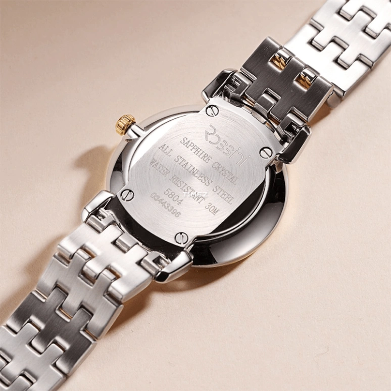 Rossini,Silk 28mm,28mm,Stainless Steel,White,Quartz,Day,Sapphire,5804T01C