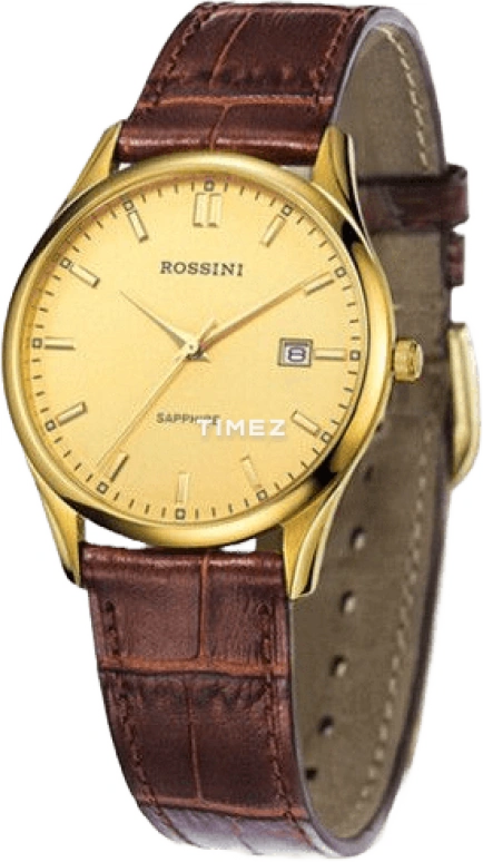 Rossini,Other 36mm,36mm,Stainless Steel,Gold,Quartz,Day,Sapphire,Crystal Glass,5445G06C