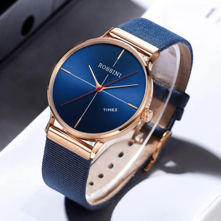 Rossini,Oceans 36mm,36mm,Stainless Steel,Blue,Quartz,Glass,Round,518873