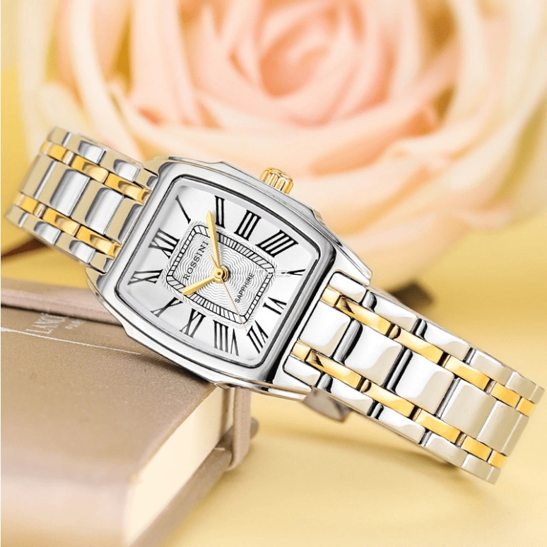 Rossini,Medal 31.70x23.20mm,31.70x23.20mm,Stainless Steel,Silver,Quartz,Sapphire,Tonneau,1420W01B