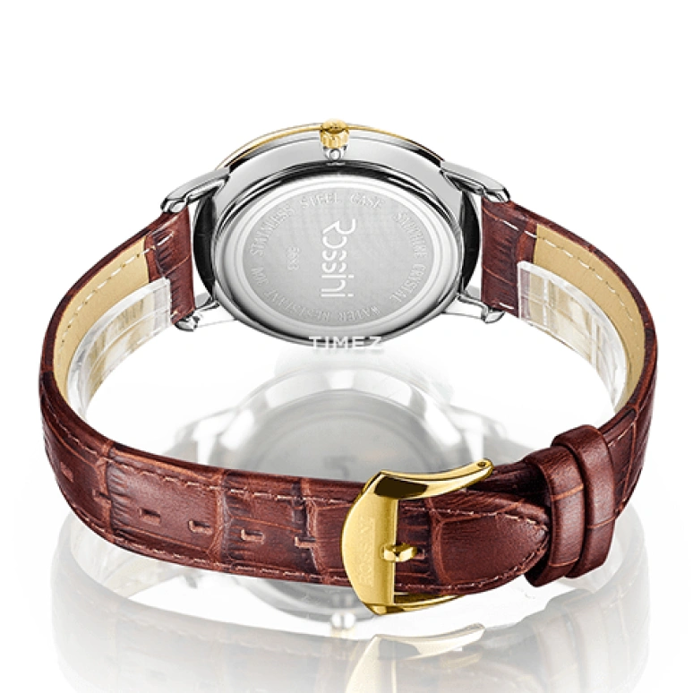 Rossini,Silk 40mm,40mm,Stainless Steel,White,Quartz,Day,Sapphire,Glass,5683T01D