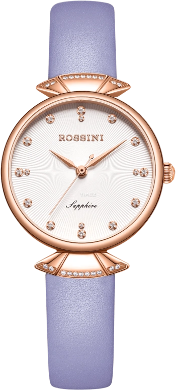 Rossini,Elegance 30mm,30mm,Stainless Steel,White,Quartz,Sapphire,Crystal Glass,Round,6842G01B