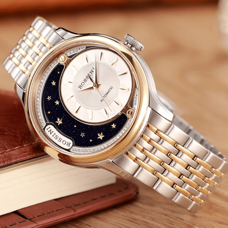 Rossini,Medal 36mm,36mm,Stainless Steel,Rolesor,White,Quartz,Sapphire,Round,6736T01A