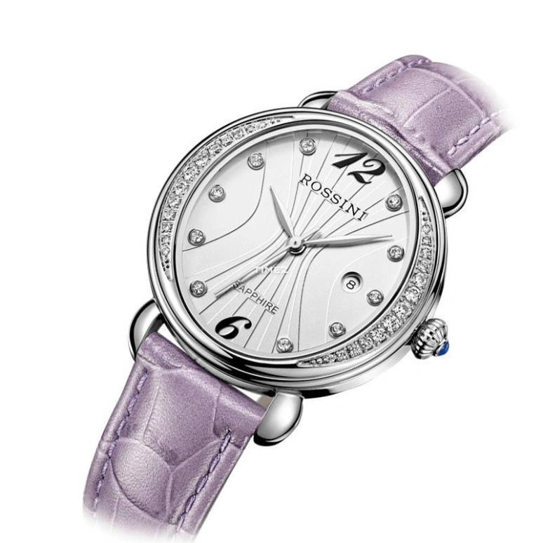 Rossini,Elegance 33mm,33mm,Stainless Steel,Silver,Grey,Quartz,Day,Sapphire,Crystal Glass,SR5576W01A
