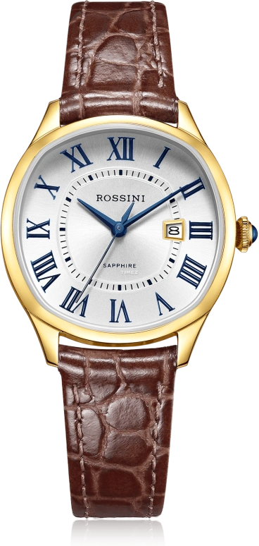 Rossini,Other 0mm,0mm,Stainless Steel,Silver White,Quartz,Day,Sapphire,Crystal Glass,5792G01C