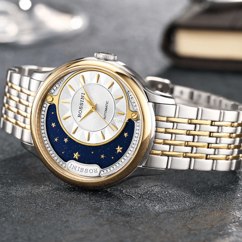 Rossini,Medal 36mm,36mm,Stainless Steel,Rolesor,White,Quartz,Sapphire,Round,6736T01A