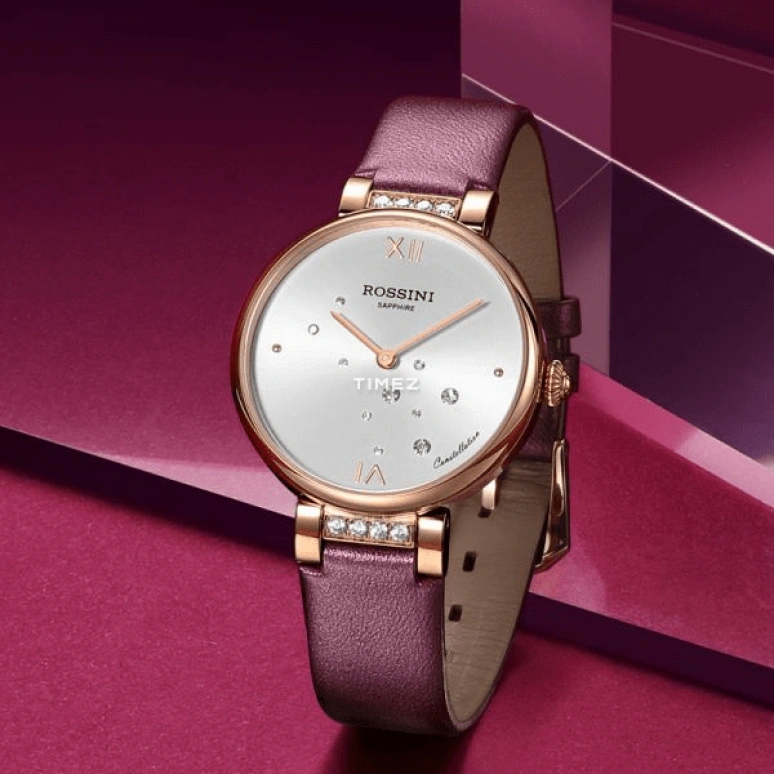 Rossini,Elegance 33mm,33mm,Stainless Steel,Silver White,Quartz,Sapphire,Crystal Glass,Round,5858G01A