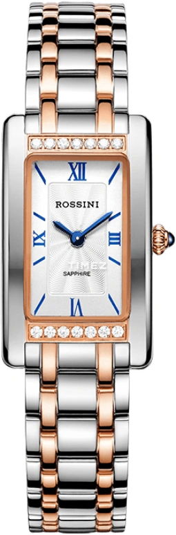Rossini,Chic 33mm,33mm,Stainless Steel,Silver White,Quartz,Sapphire,Rectangular,116418T01C
