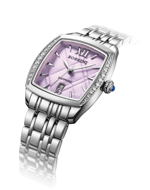 Rossini,Other 34mm,34mm,Stainless Steel,Pink,Quartz,Day,Sapphire,Crystal Glass,SR1410W01B
