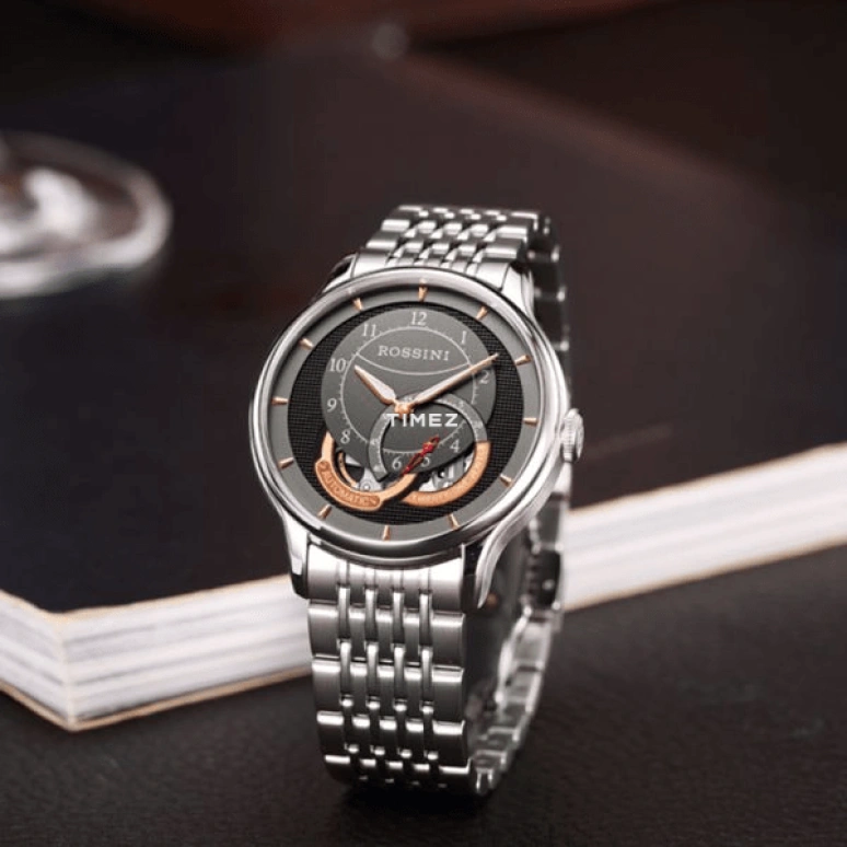Rossini,Other 41mm,41mm,Stainless Steel,Grey,Automatic,Sapphire,Round,5735W04A