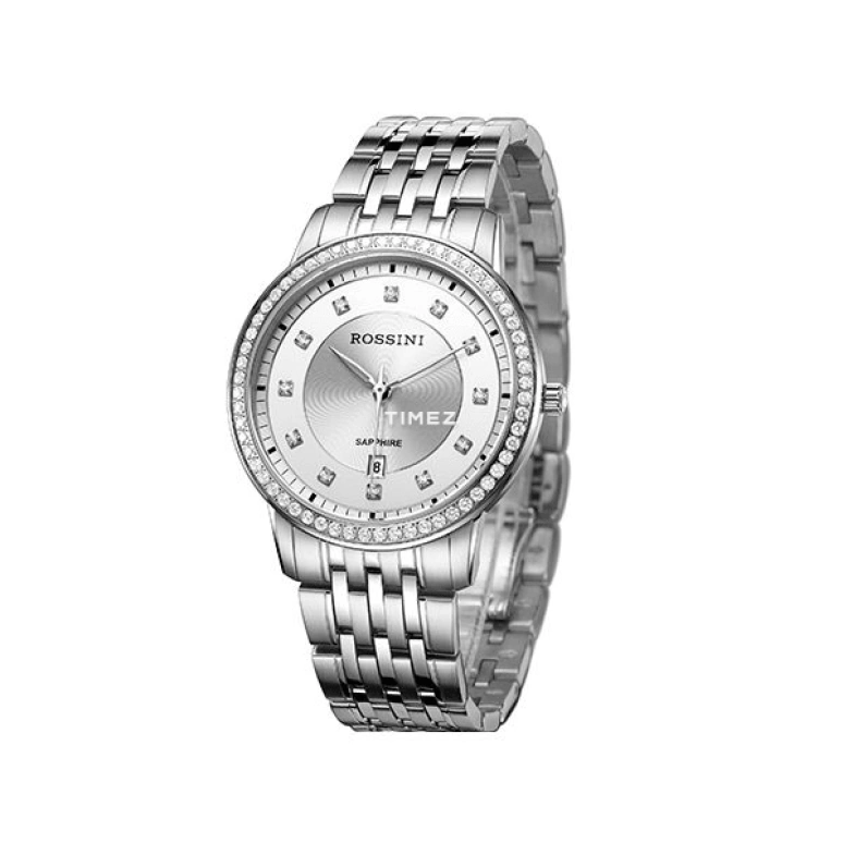 Rossini,Silk 40mm,40mm,Stainless Steel,White,Quartz,Day,Sapphire,5683W01A