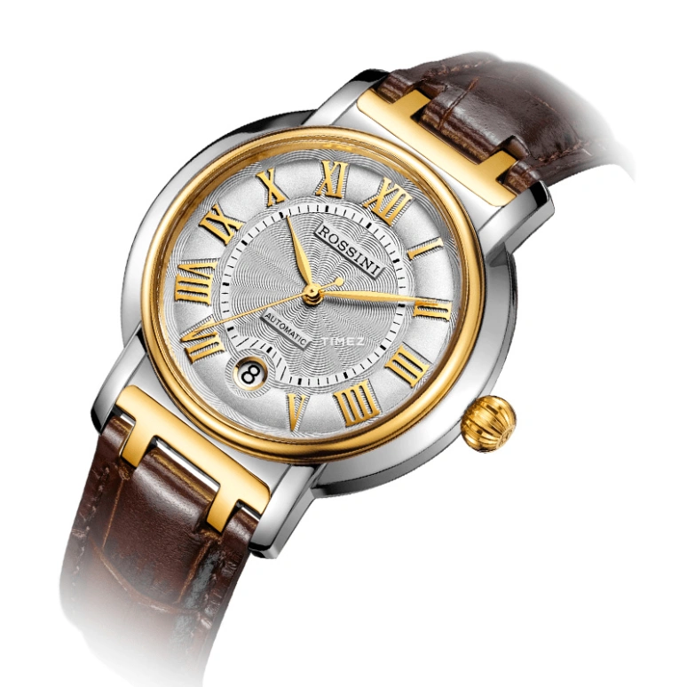 Rossini,Smriti 41mm,41mm,Stainless Steel,Silver White,Automatic,Day,Sapphire,Crystal Glass,5565T01D