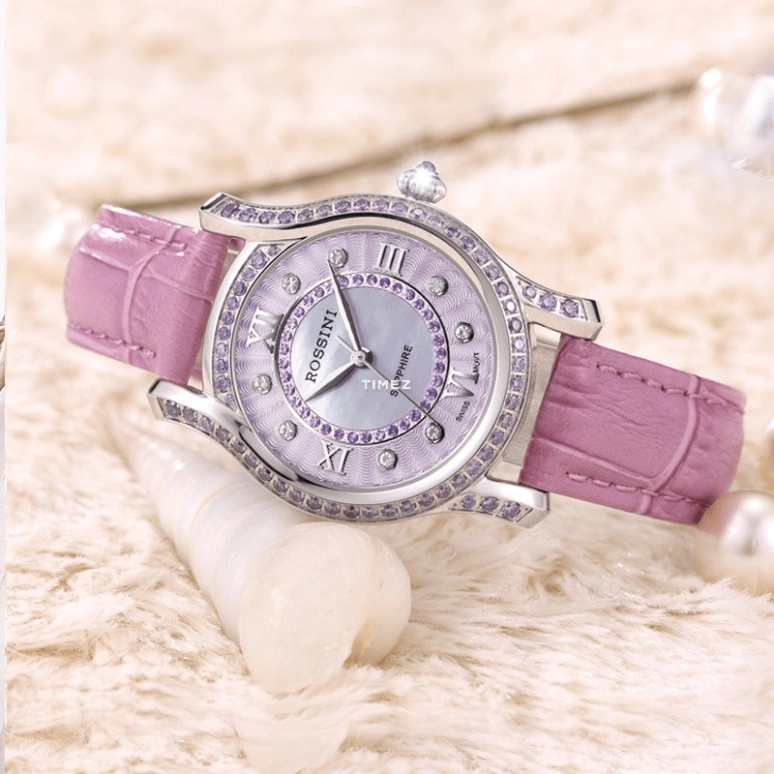 Rossini,Elegance 32mm,32mm,Stainless Steel,Purple,Quartz,Sapphire,Other,5628W10C