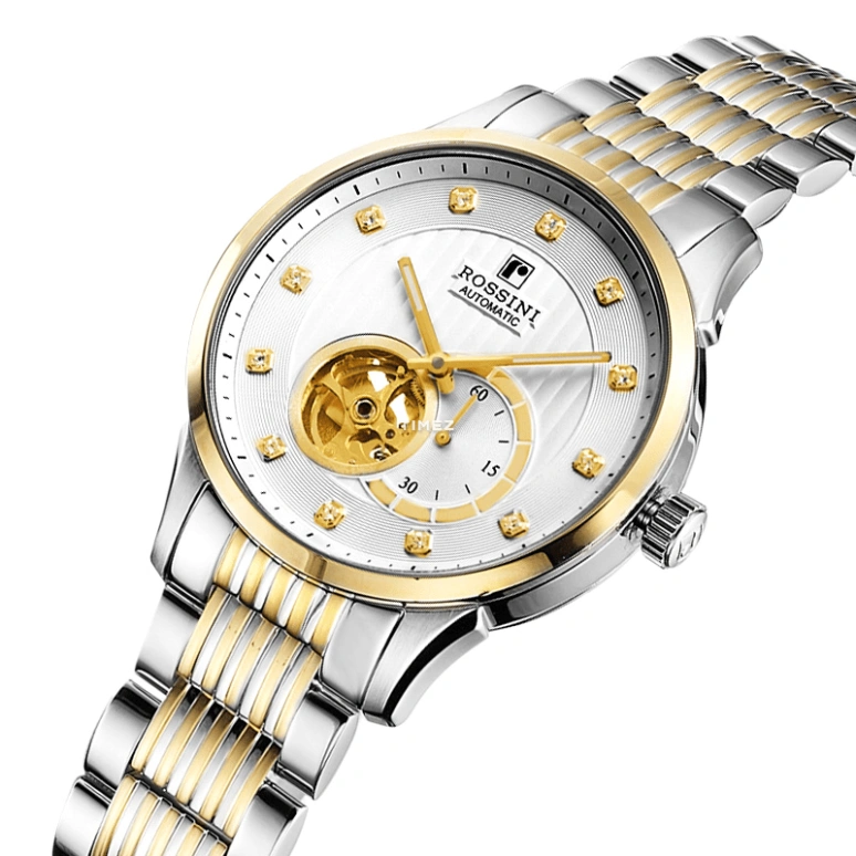 Rossini,Binary Star 41mm,41mm,Stainless Steel,Silver White,Automatic,Sapphire,Crystal Glass,Round,6485T01A