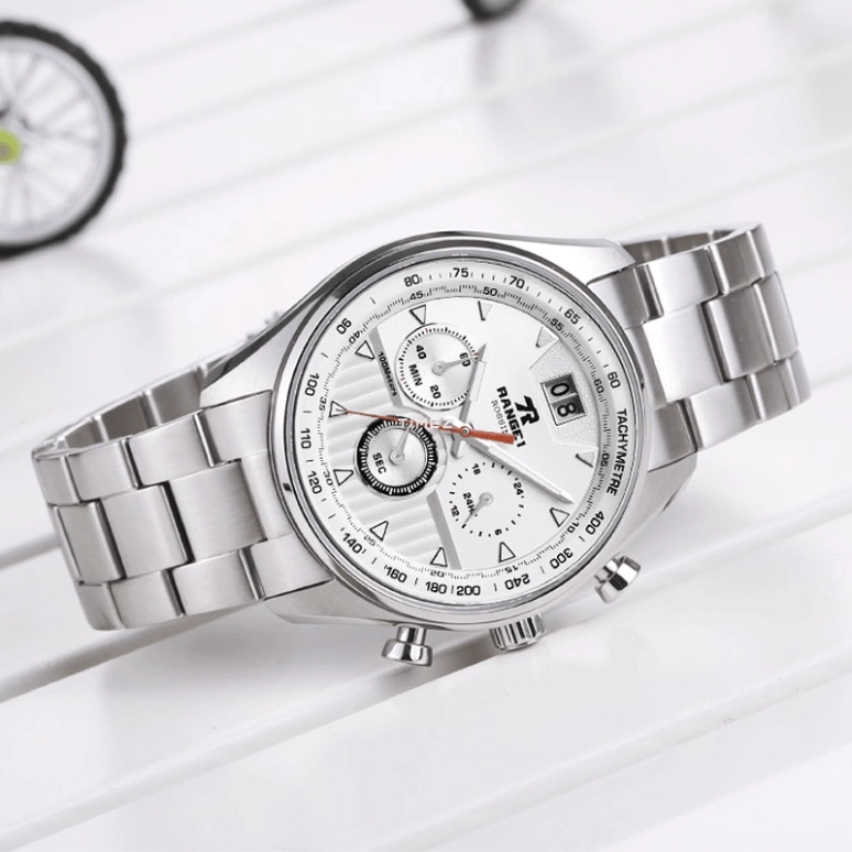 Rossini,Range1 42mm,42mm,Stainless Steel,White,Quartz,Chronograph,Day,YD5673W01A