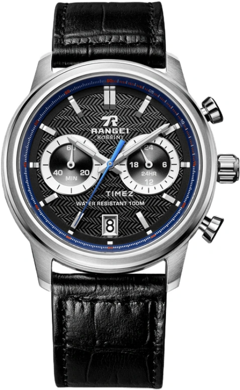 Rossini,Range1 42mm,42mm,Stainless Steel,Black,Quartz,Chronograph,Day,YD5671W04B
