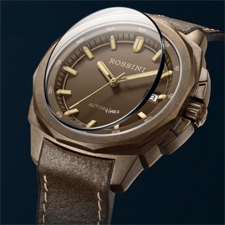 Rossini,Medal 42mm,42mm,Bronze,Brown,Automatic,Day,Sapphire,519979C07B
