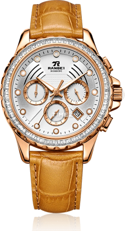 Rossini,Range1 38mm,38mm,Stainless Steel,Rose Gold,Silver White,Quartz,Chronograph,Day,YD5557G01C